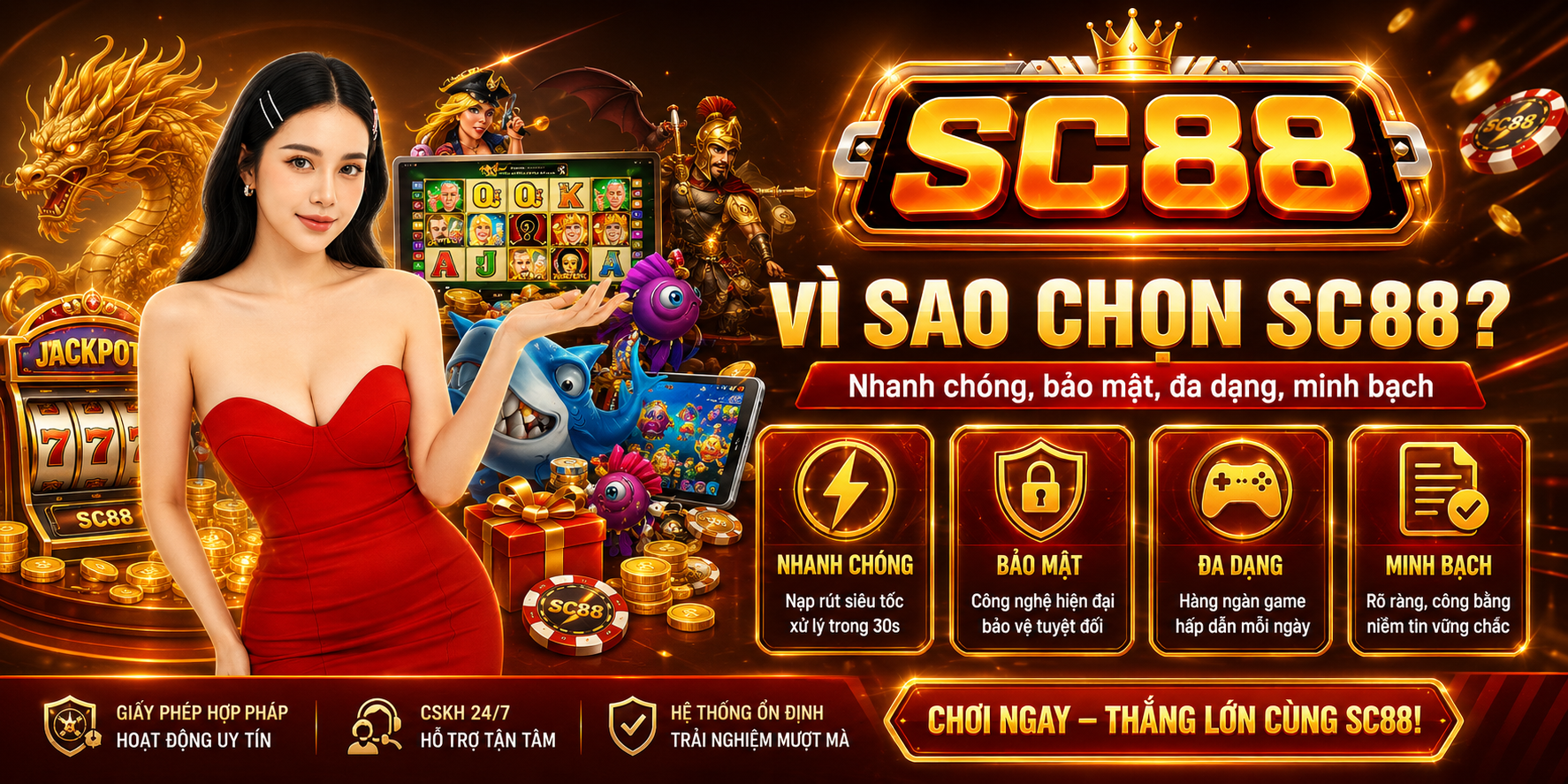 Những ưu điểm làm nên tên tuổi của SC88 trên thị trường