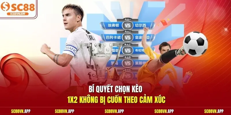 Bí quyết chọn kèo 1X2 không bị cuốn theo cảm xúc