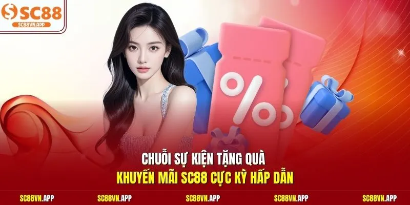 Chuỗi sự kiện tặng quà khuyến mãi SC88 cực kỳ hấp dẫn