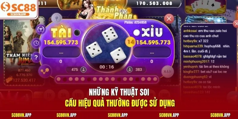 Những kỹ thuật soi cầu hiệu quả thường được sử dụng 
